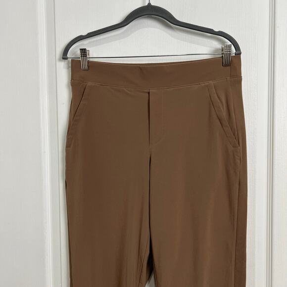 Athleta Brooklyn Mid Rise Ankle Pant Women's Size 8 Brown Athletic Slacks - Picture 4 of 9
